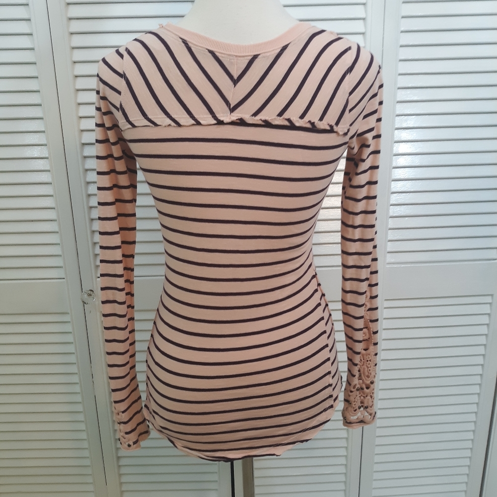Free people crochet cotton blouse top XS *C - Picture 6 of 7
